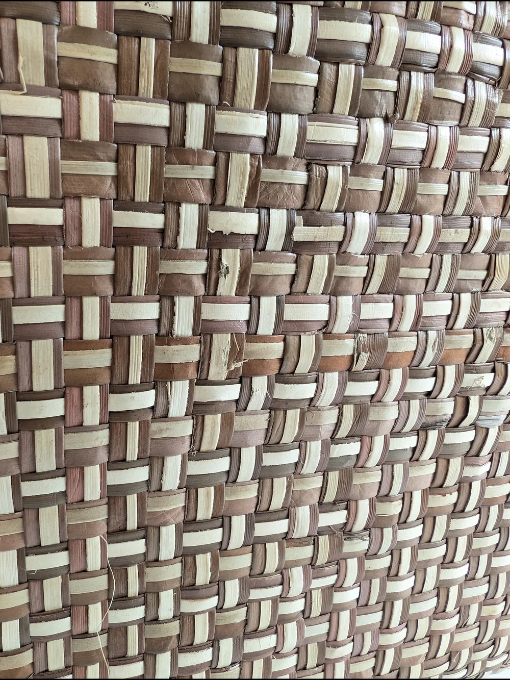 Vintage Hand Woven Wicker and Rattan Tote Bag